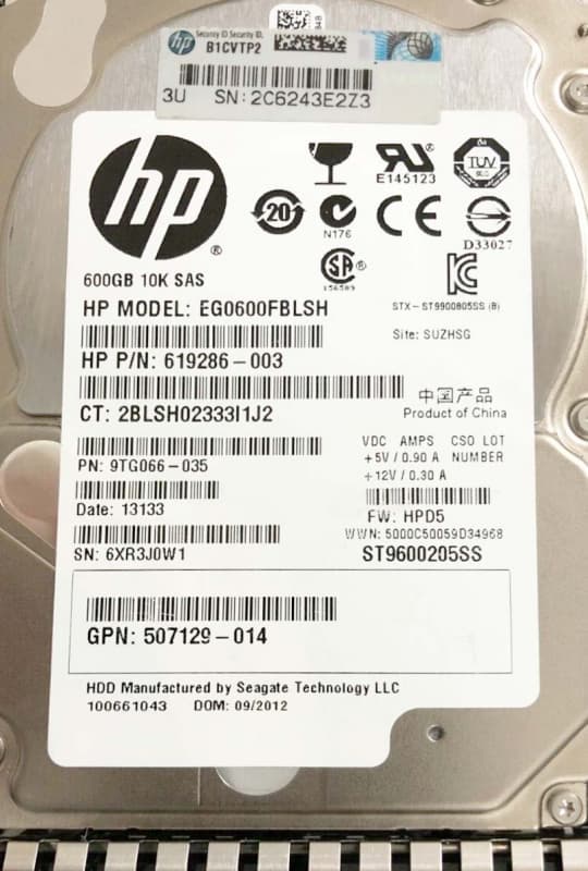 Жесткий диск HP 619286-003 600Gb SAS 2,5" HDD