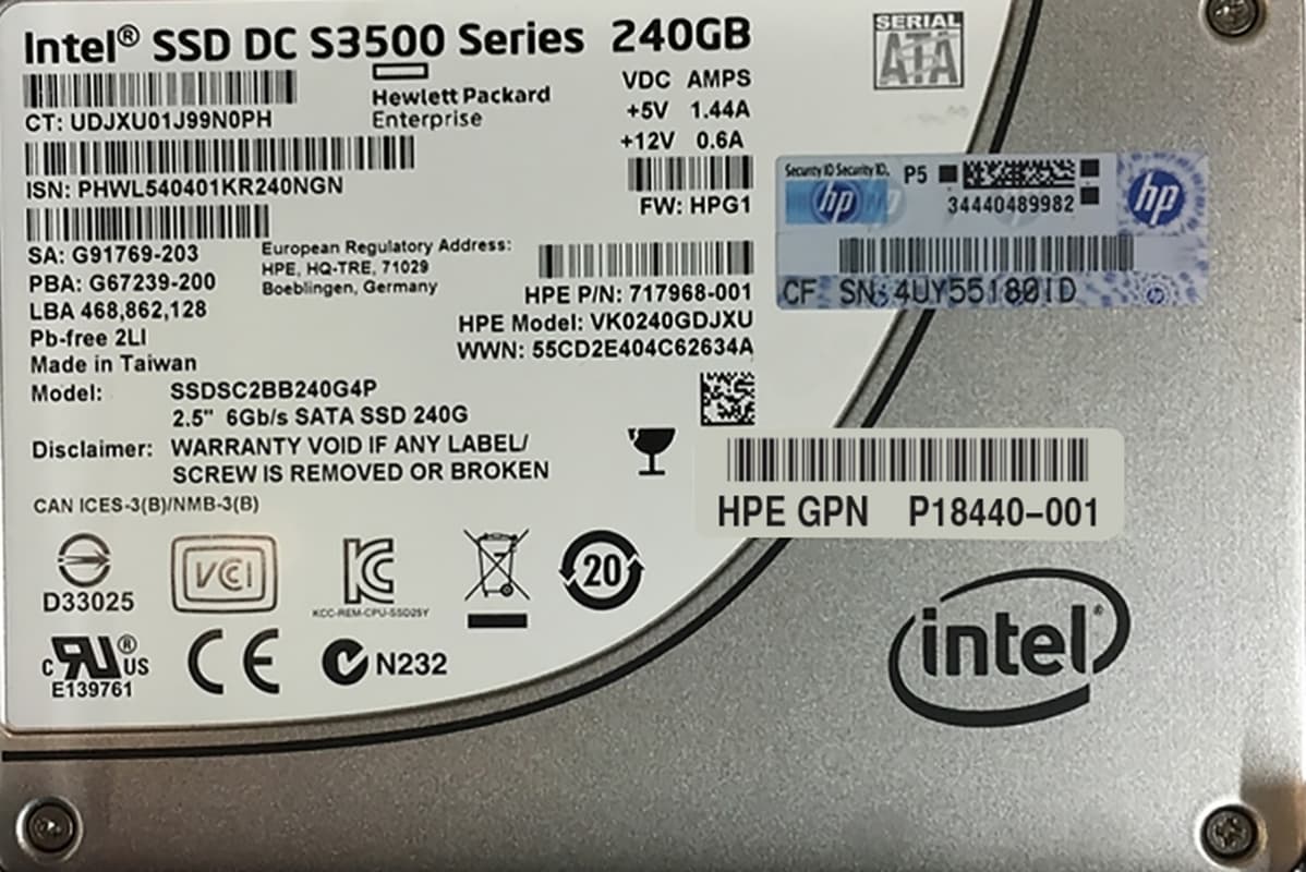 Жесткий диск HP P18440-001 240Gb SATAIII 2,5" SSD