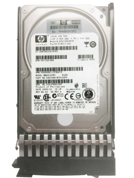 Жесткий диск HP 507129-002 146Gb 10000 SAS 2,5" HDD