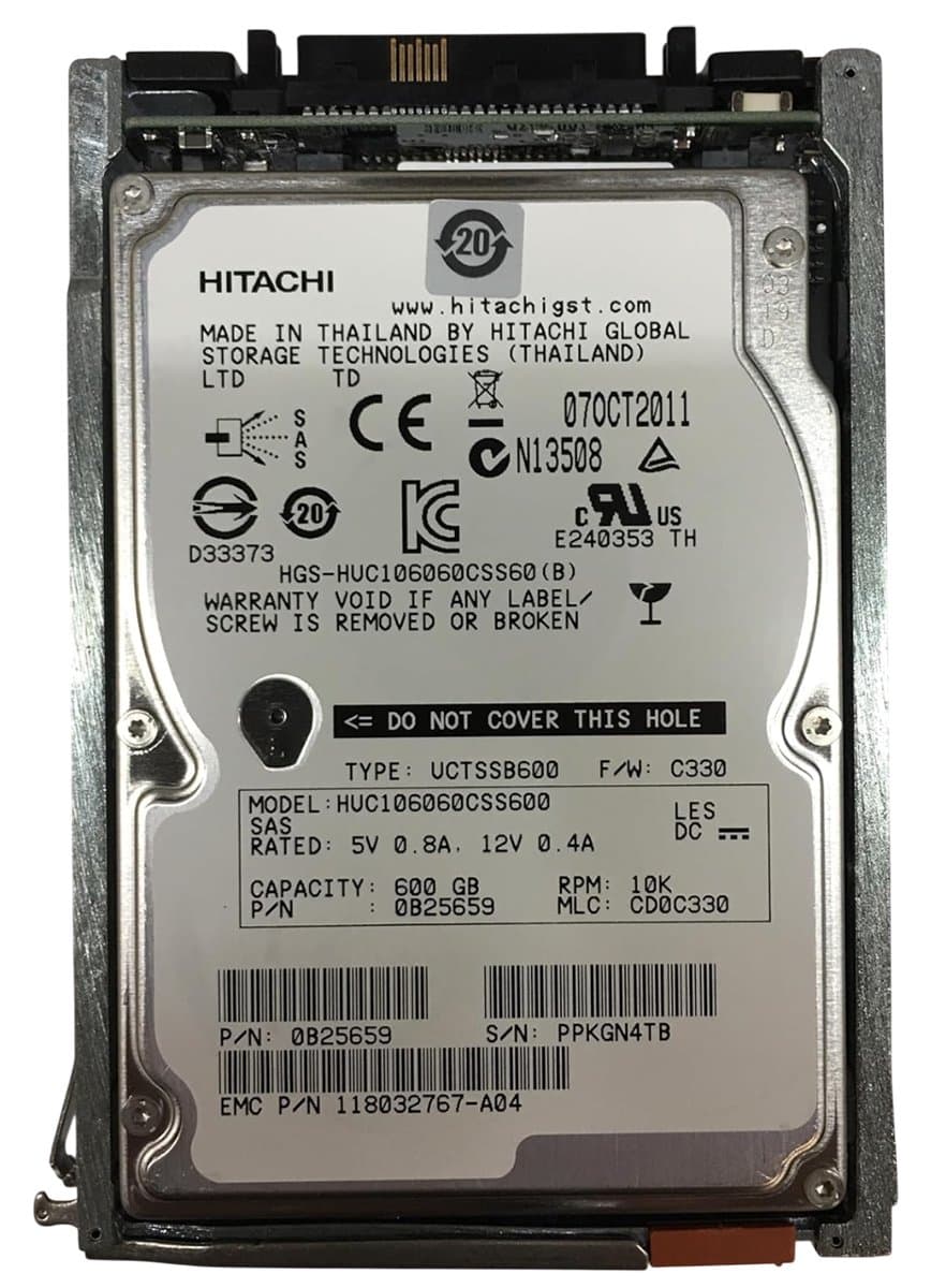 Жесткий диск EMC 118032767-A04 600Gb 10000 SAS 2,5" HDD