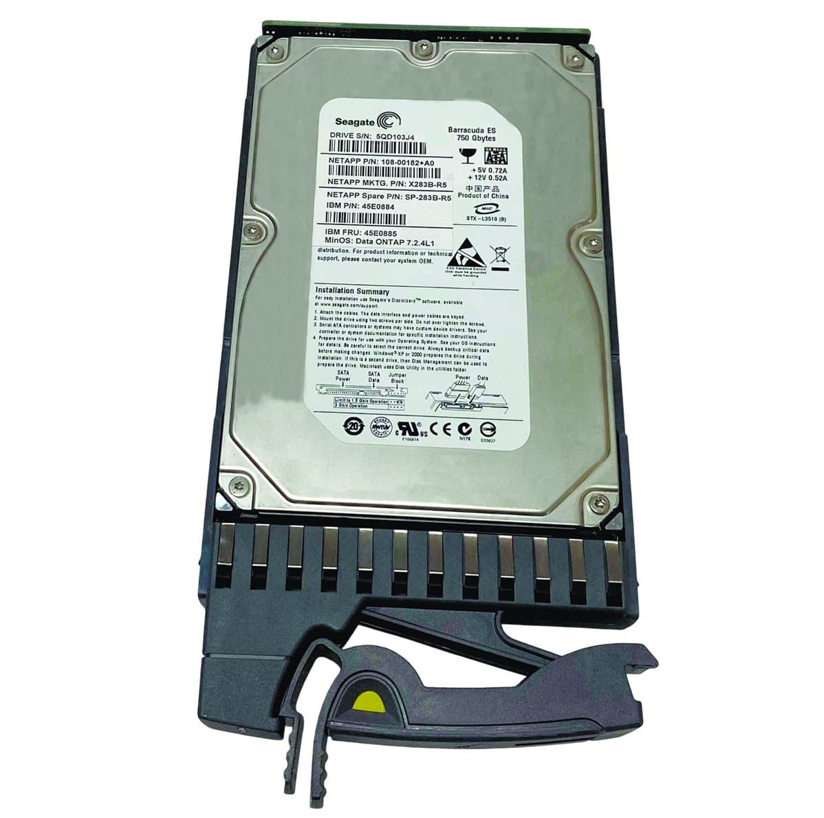 Жесткий диск NetApp 750Gb 7200 Fibre Channel 3.5" HDD 108-00182+A0