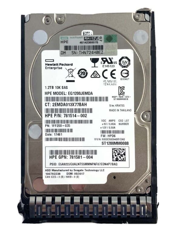 Жесткий диск HP 852606-001 1,2Tb 10000 SAS 2,5" HDD