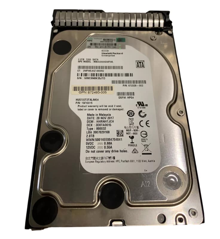 Жесткий диск HP 872493-005 2Tb SATAIII 3.5" HDD
