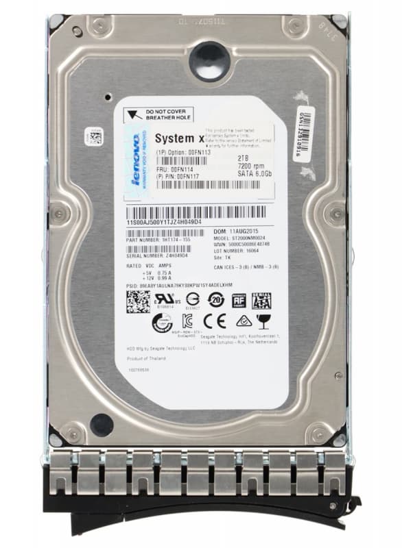 Жесткий диск Lenovo 00FN113 2Tb 7200 SATAIII 3.5" HDD
