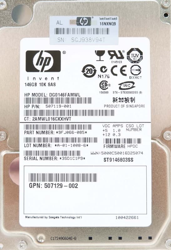 Жесткий диск HP DG0146FAMWL 146Gb  SAS 2,5" HDD