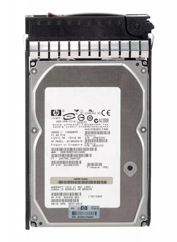 Жесткий диск HP 0B22165 300Gb  Fibre Channel  3,5" HDD
