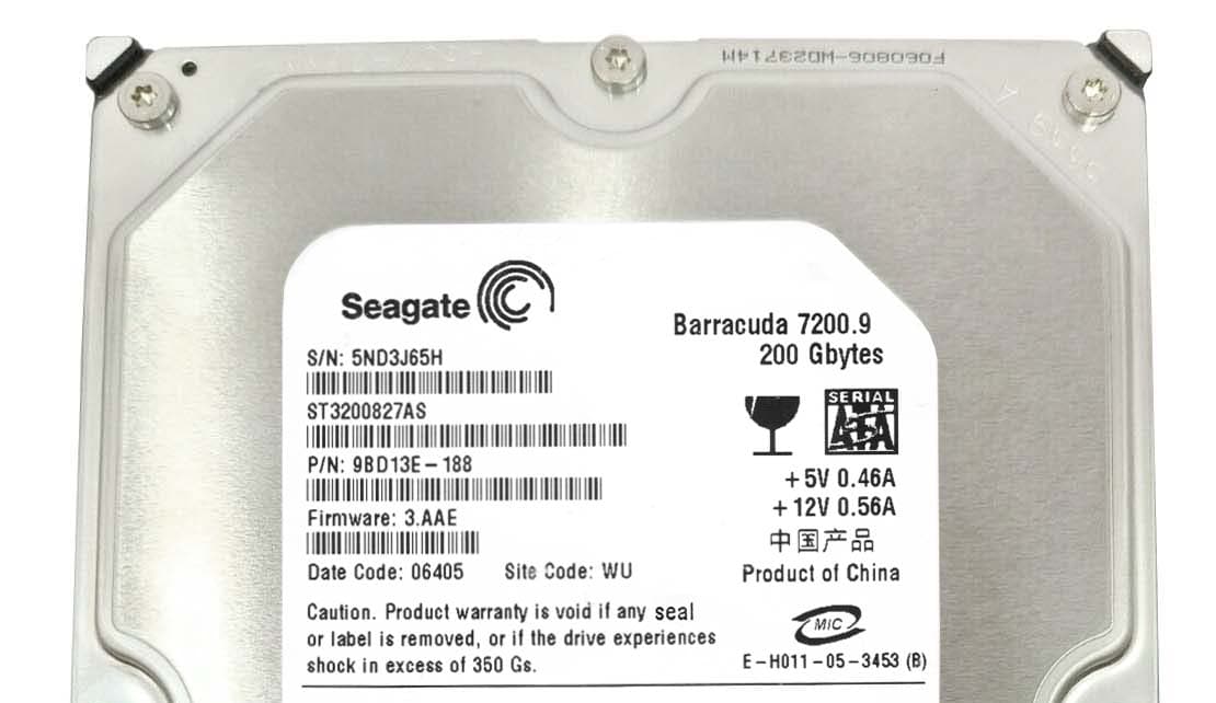 Жесткий диск Seagate 9BD13E 200Gb 7200 SATAII 3.5" HDD