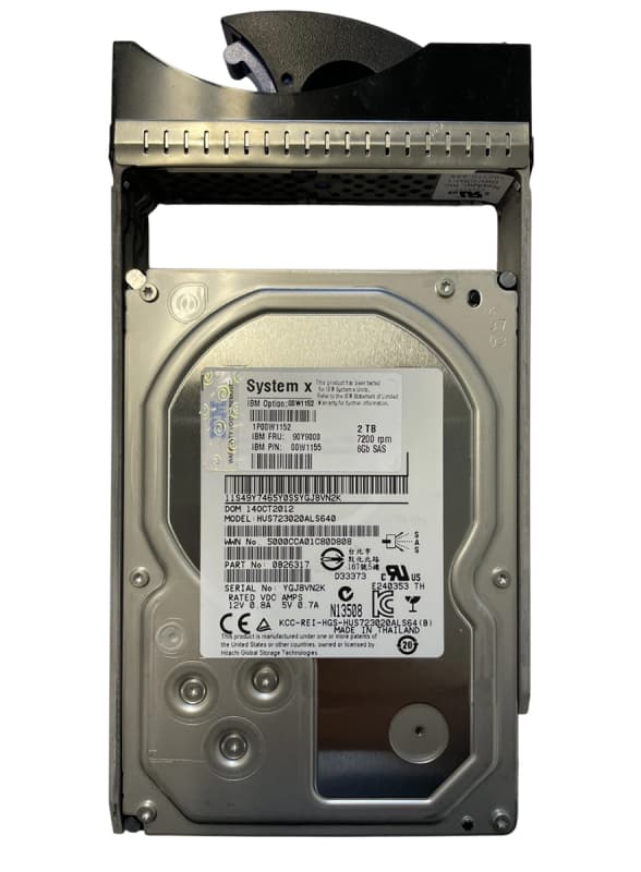 Жесткий диск IBM 90Y9000 2Tb  SAS 3,5" HDD