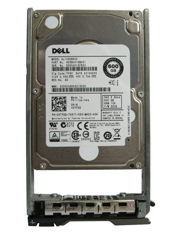 Жесткий диск Dell HDEBC01DBA51 600Gb  SAS 2,5" HDD