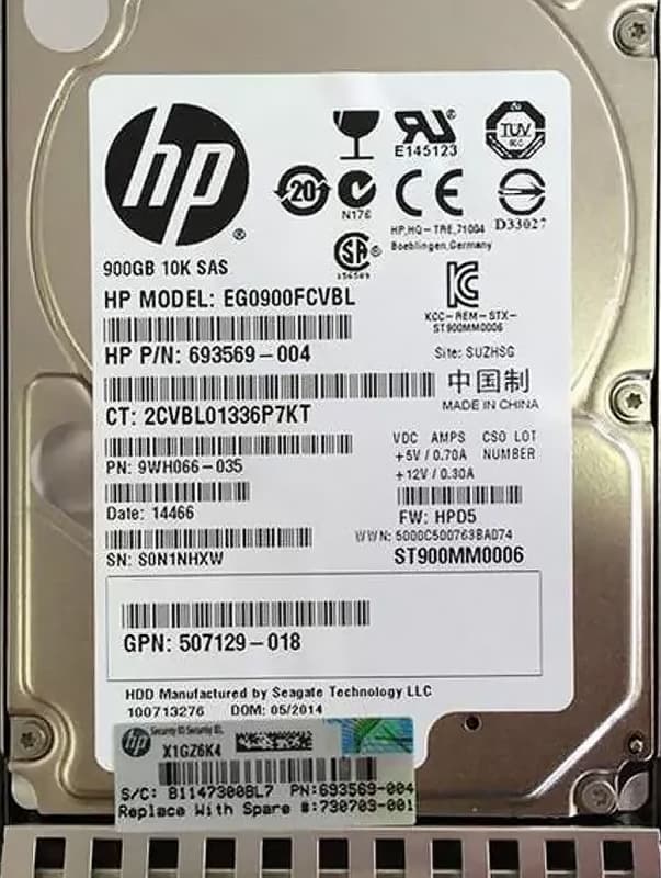 Жесткий диск HP EG0900FCVBL 900Gb  SAS 2,5" HDD