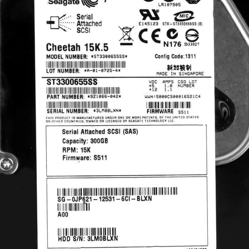 Жесткий диск Dell 341-5789 300Gb SAS 3,5" HDD