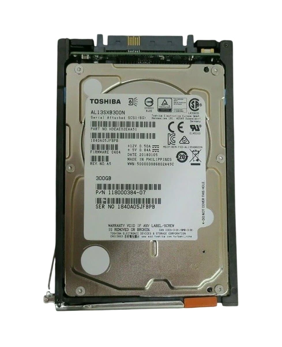 Жесткий диск  EMC 300Gb 15000 SAS 2.5" HDD 118000384-07