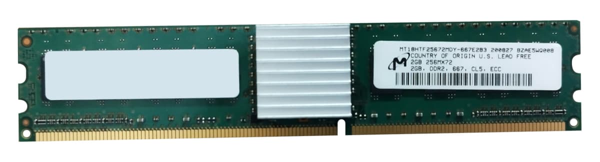 Оперативная память Micron MT18HTF25672MDY-667E2B3 DDRII 2Gb