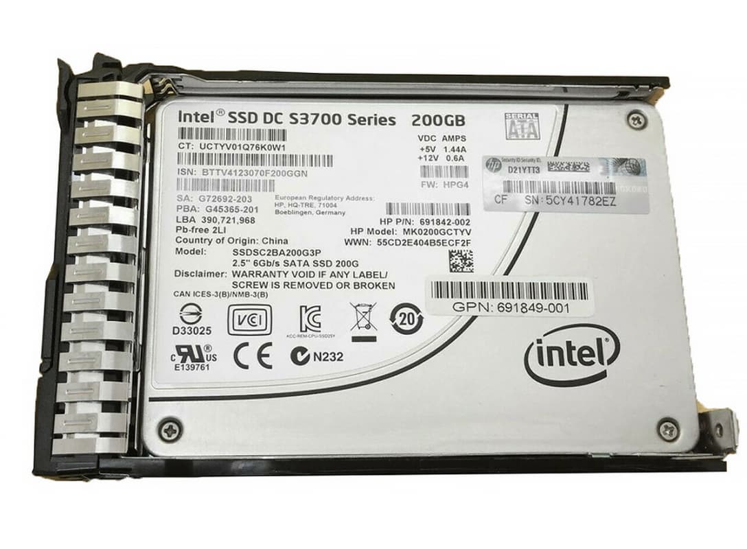 Жесткий диск HP 691849-001 200Gb SATAII 2.5" SSD