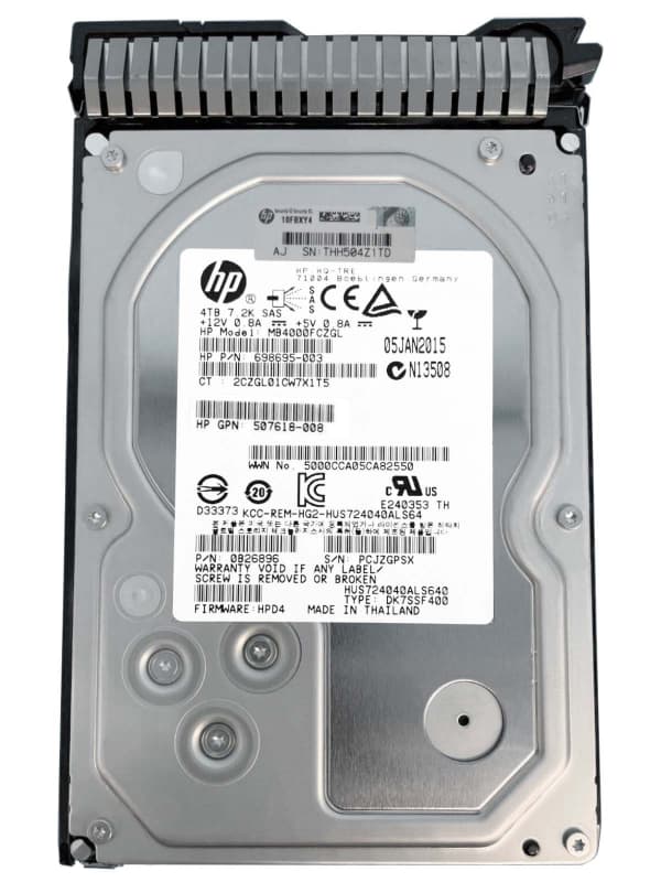 Жесткий диск HP 762293-B21 4Tb 7200 SAS 3,5" HDD