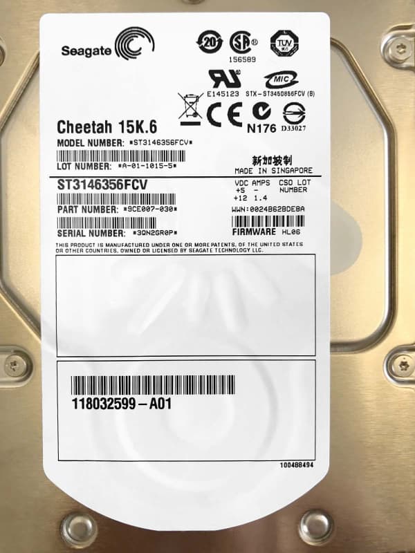 Жесткий диск EMC ST3146356FCV 146Gb Fibre Channel 15000 3,5" HDD