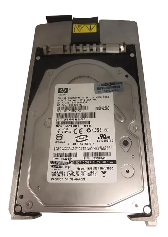 Жесткий диск HP 321499-001 36,4Gb  U320SCSI 3.5" HDD