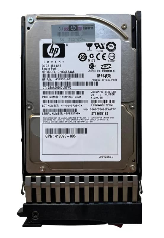 Жесткий диск HP 432322-001 36Gb  SAS 2,5" HDD