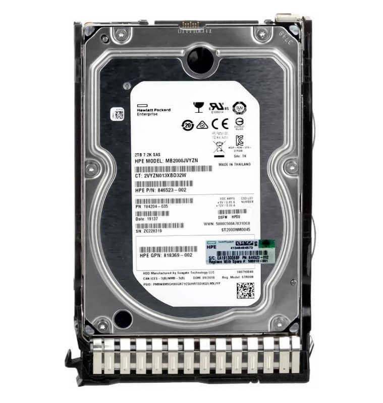 Жесткий диск HP MB2000JVYZN 2Tb 7200 SAS 3,5" HDD