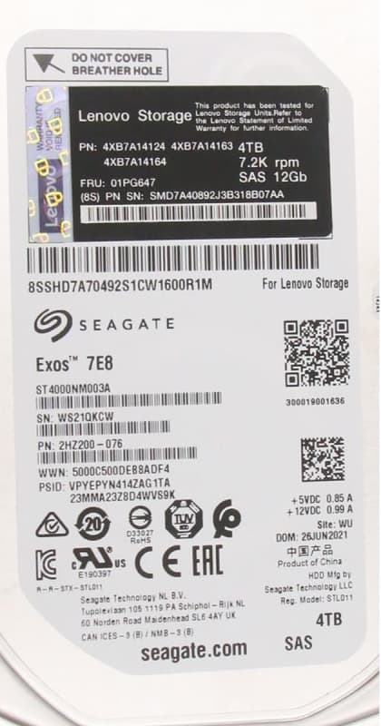 Жесткий диск Lenovo 01PG647 4TB SAS 3,5" HDD