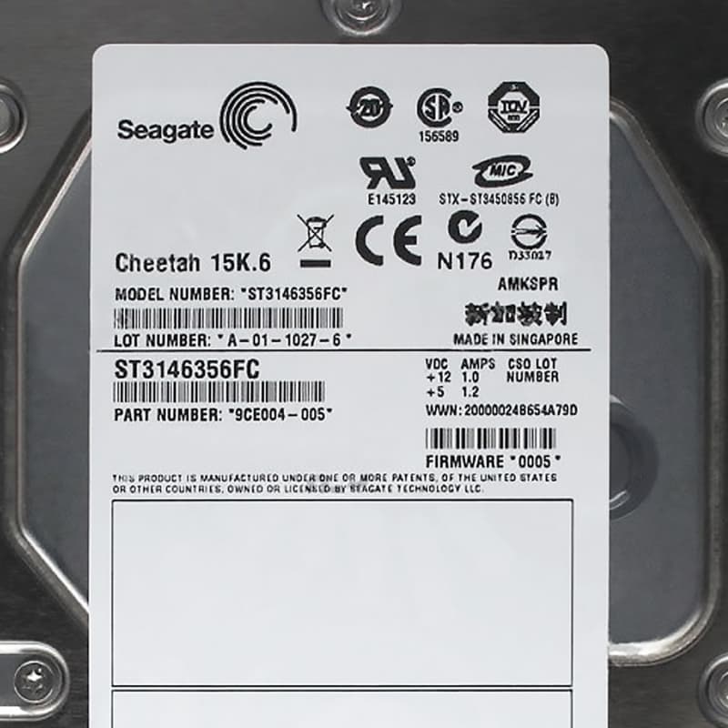 Жесткий диск Seagate ST3146356FC 146Gb  Fibre Channel  3,5" HDD