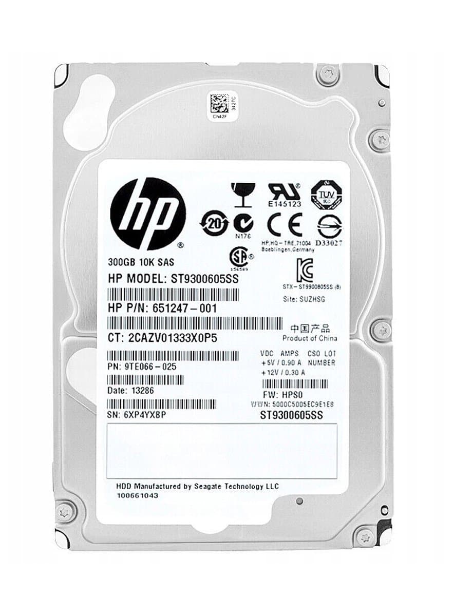 Жесткий диск HP 300Gb 10000 SAS 2.5" HDD 9TE066-025