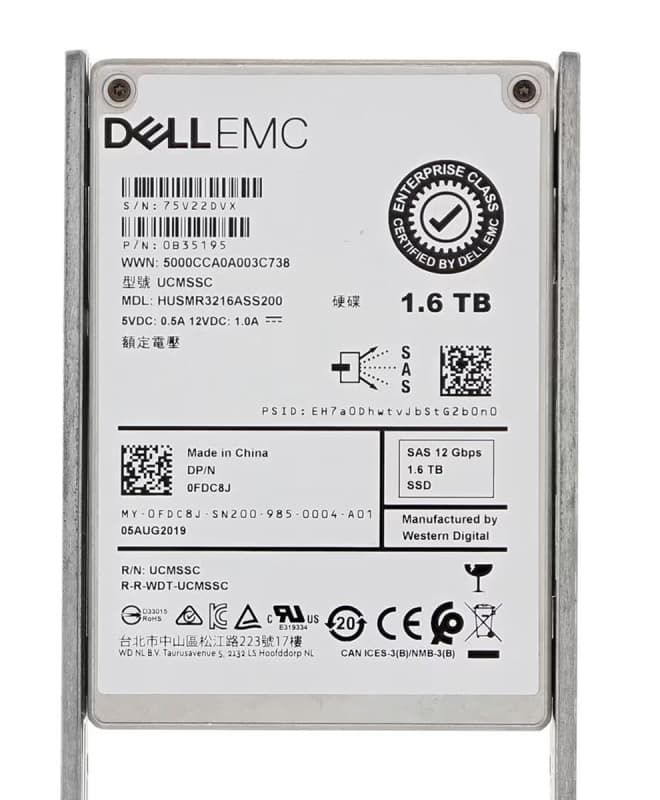 Жесткий диск Dell FDC8J 1.6TB SAS 2,5" SSD