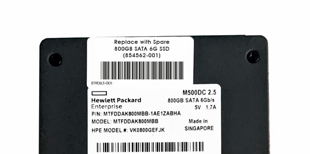 Жесткий диск HP 854522-B21 800Gb SATAIII 2,5" SSD