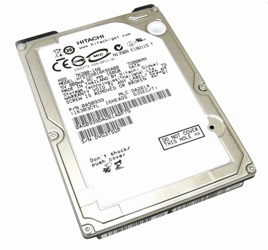 Жесткий Диск Hitachi HTS722016K9SA00 160Gb 7200 SATA 2,5" HDD