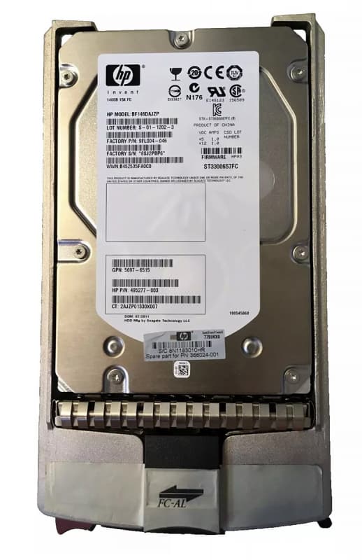 Жесткий диск HP EVA 366024-001 146,8Gb  Fibre Channel  3,5" HDD