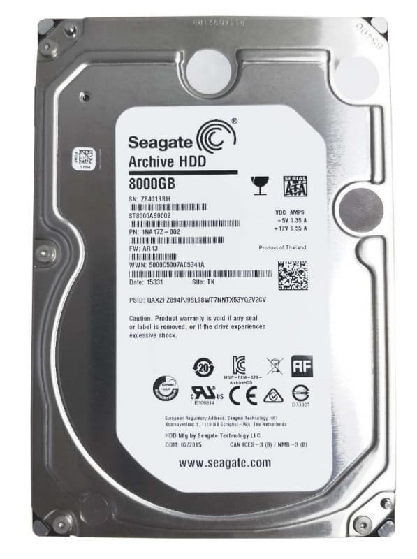 Жесткий диск Seagate ST8000AS0002 8Tb 5900 SATAIII 3.5" HDD