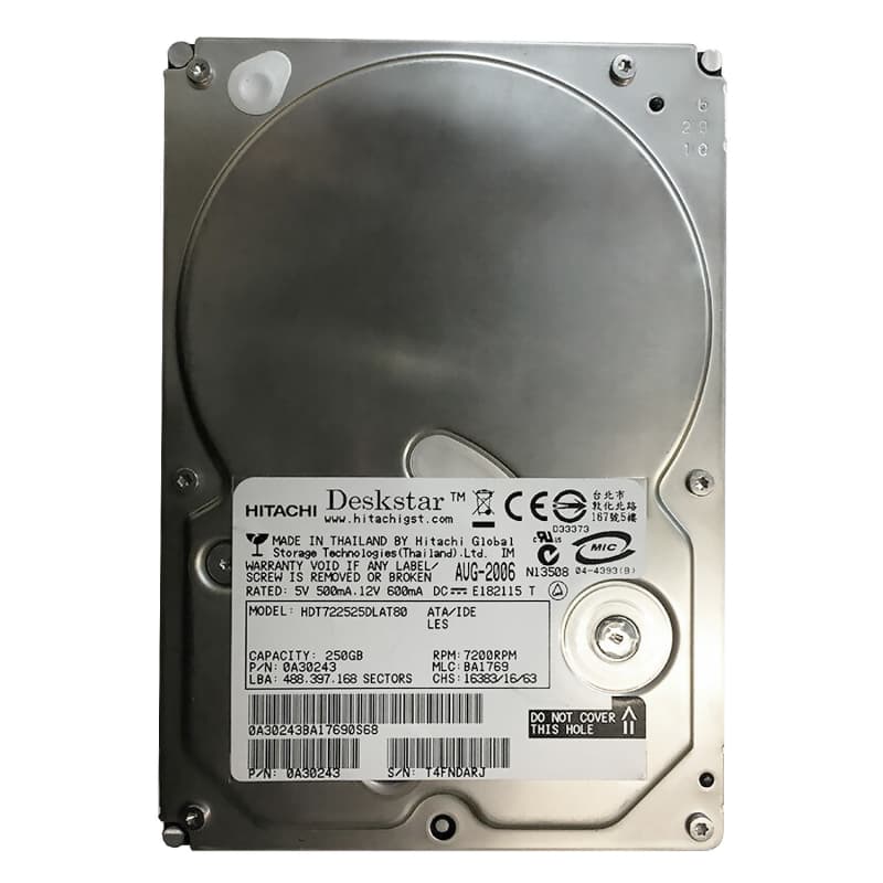 Жесткий диск Hitachi 0A30243 250Gb 7200 IDE 3.5" HDD
