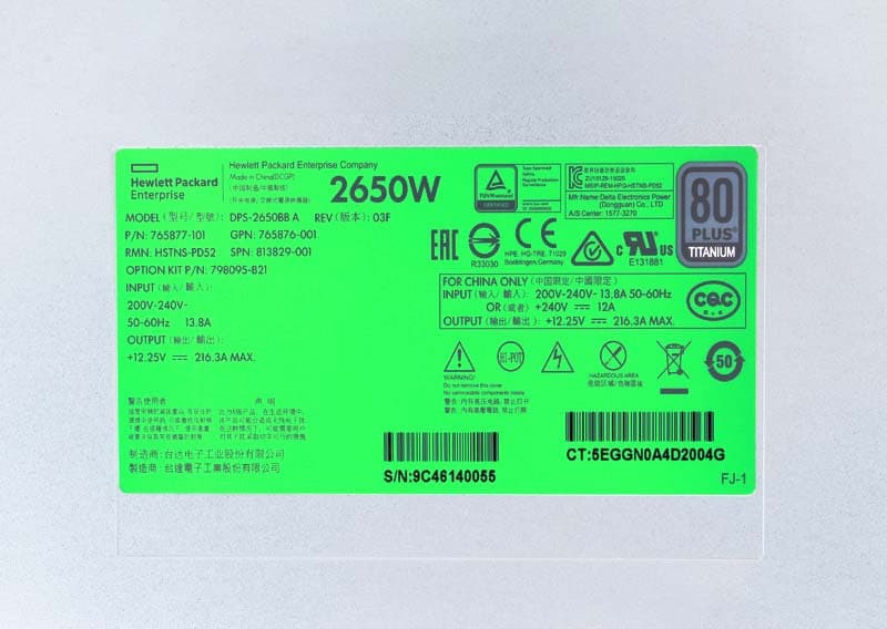 Резервный Блок Питания HP 765877-101 2650W