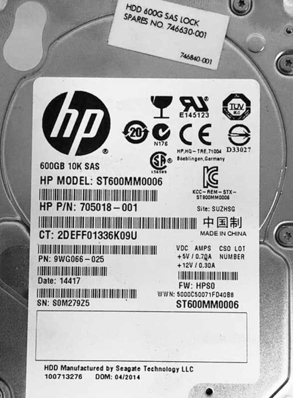 Жесткий диск HP 746840-001 600Gb  SAS 2,5" HDD