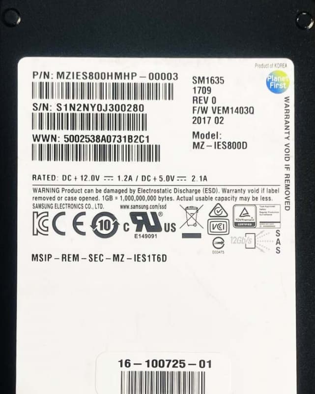 Жесткий диск Cisco UCS-SD800G12S4-EP 800Gb SAS 2,5" SSD