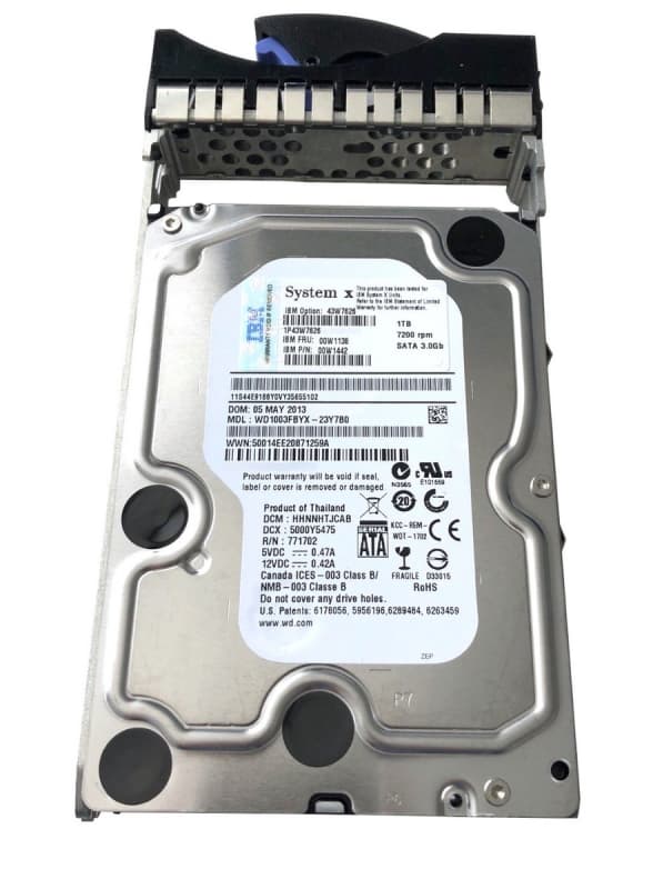 Жесткий диск IBM 43W7629 1Tb  SATAII 3,5" HDD