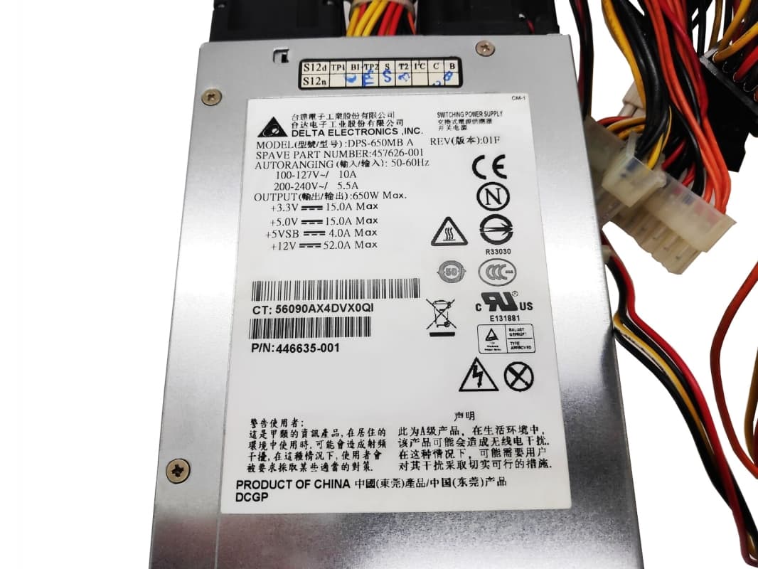 Блок Питания HP 457626-001 650W