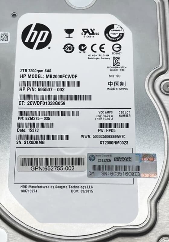Жесткий диск HP 714355-001 2Tb  SAS 3,5" HDD