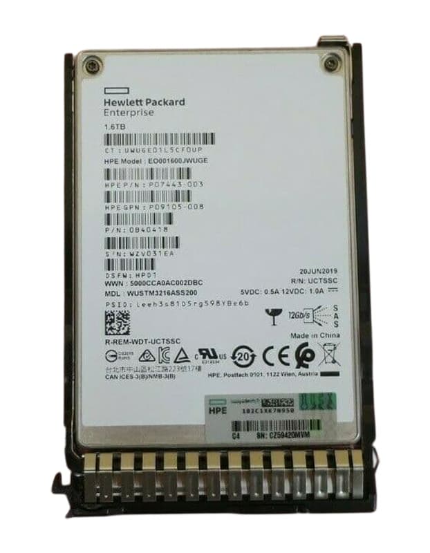 Жесткий диск HP P09105-008 1,6Tb SAS 2,5" SSD