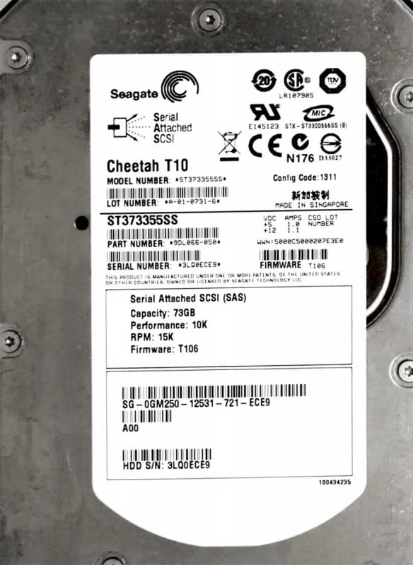 Жесткий диск Dell 0GM250 72Gb  SAS 3,5" HDD