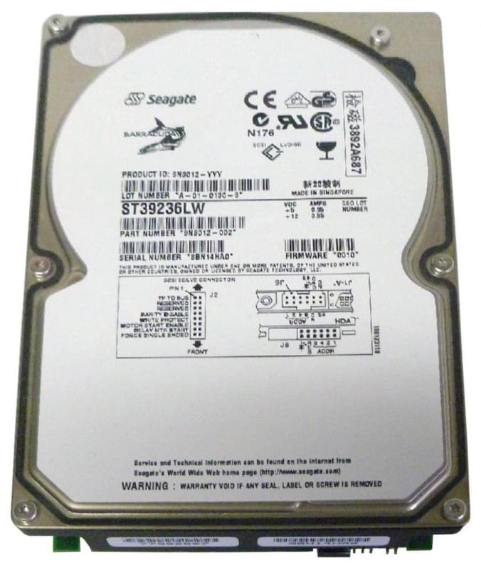 Жесткий диск Seagate ST39236LW 9,2Gb  U160SCSI 3.5" HDD
