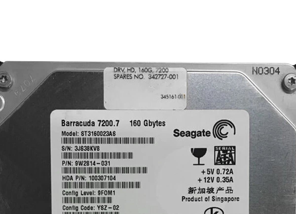 Жесткий диск HP 160Gb 7200 SATAII 3.5" HDD