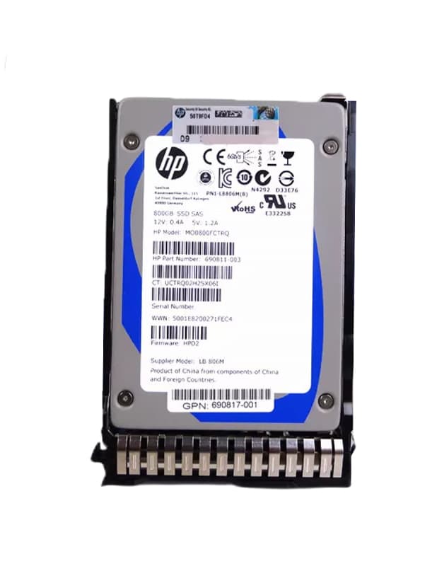 Жесткий диск HP 690817-001 800Gb  SAS 2,5" SSD