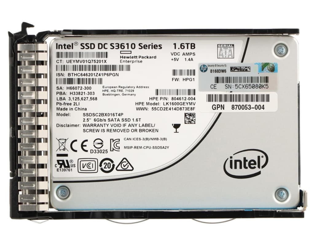 Жесткий диск HP 870053-004 1.6TB SATAIII 2,5" SSD