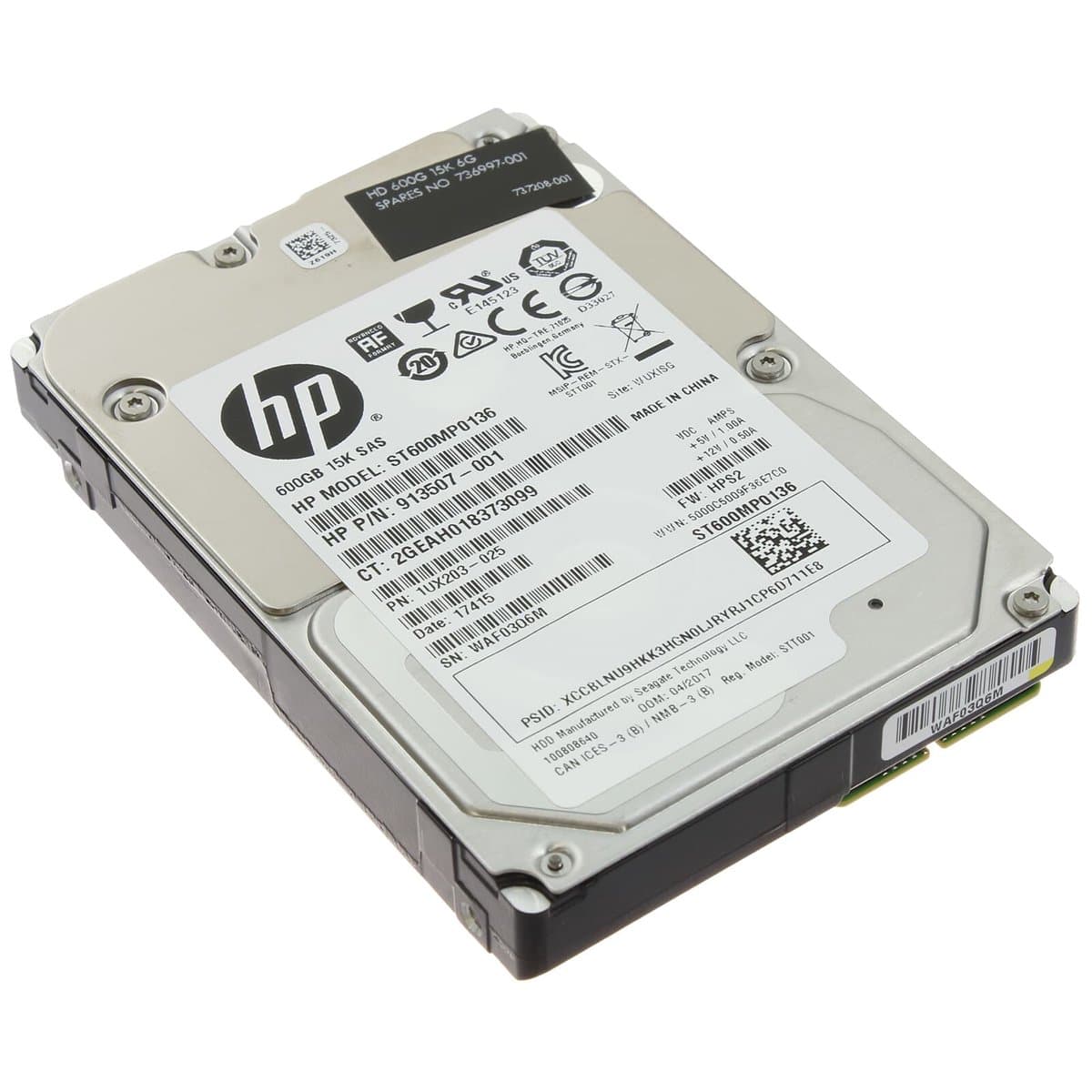 Жесткий диск  HP 600Gb 15000 SAS 2.5" HDD 1UX203-025