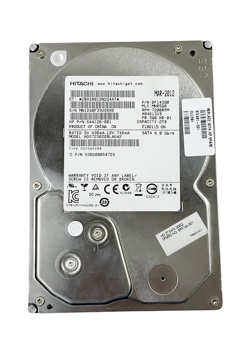Жесткий диск HP 2Tb 7200 SATAIII 3.5" HDD