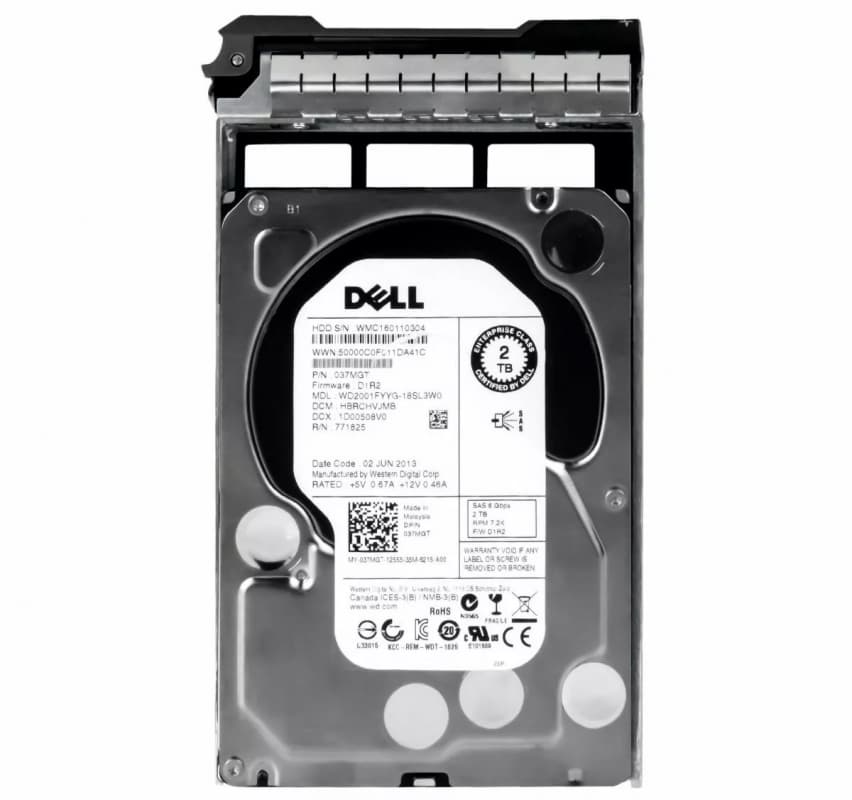 Жесткий диск Dell WD2001FYYG-18SL3W0 2Tb 7200 SAS 3,5" HDD