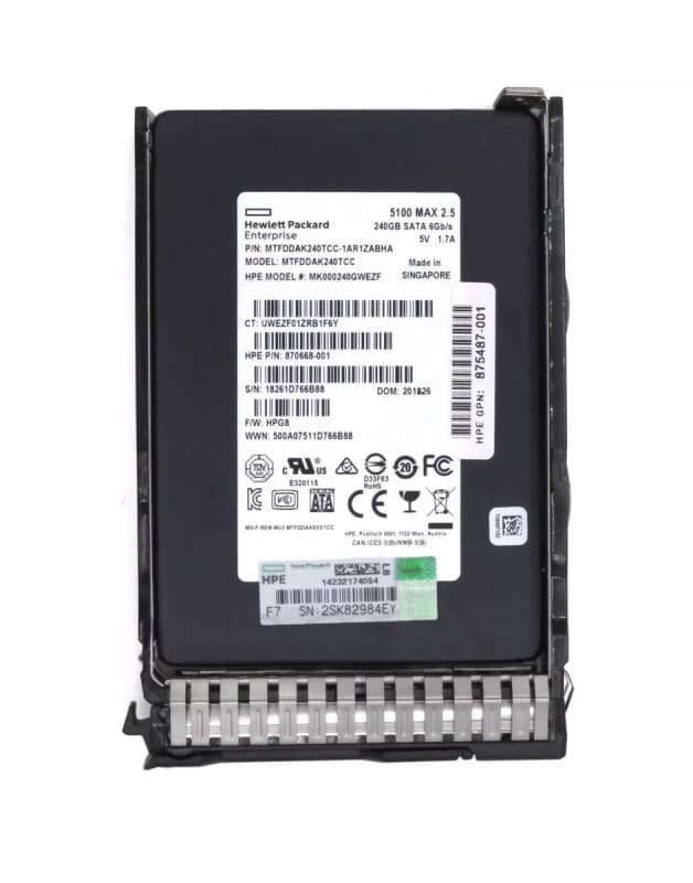 Жесткий диск HP 875487-001 240Gb SATAIII 2,5" SSD