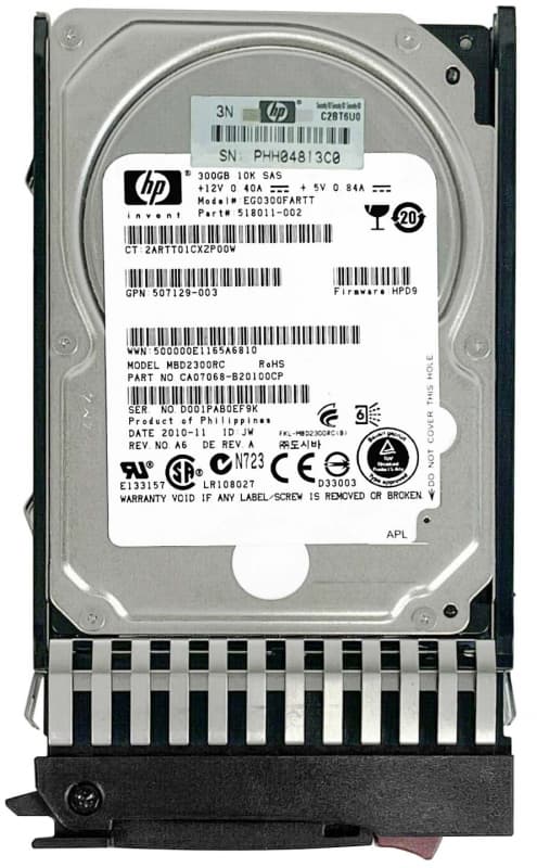 Жесткий диск HP EG0300FARTT 300Gb  SAS 10000 2,5" HDD