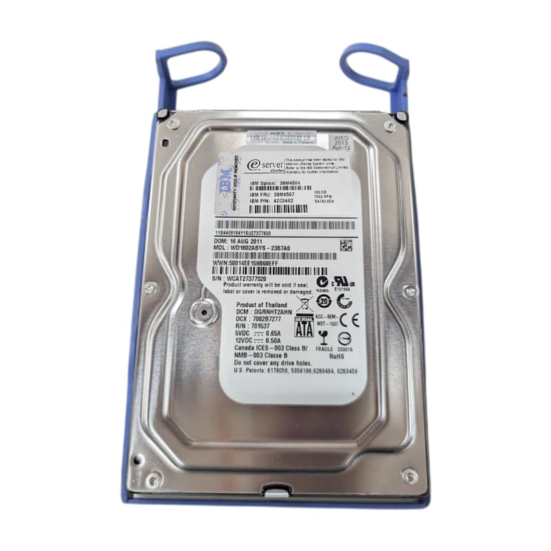 Жесткий диск IBM 39M0140 160Gb 7200 SATAII 3.5" HDD